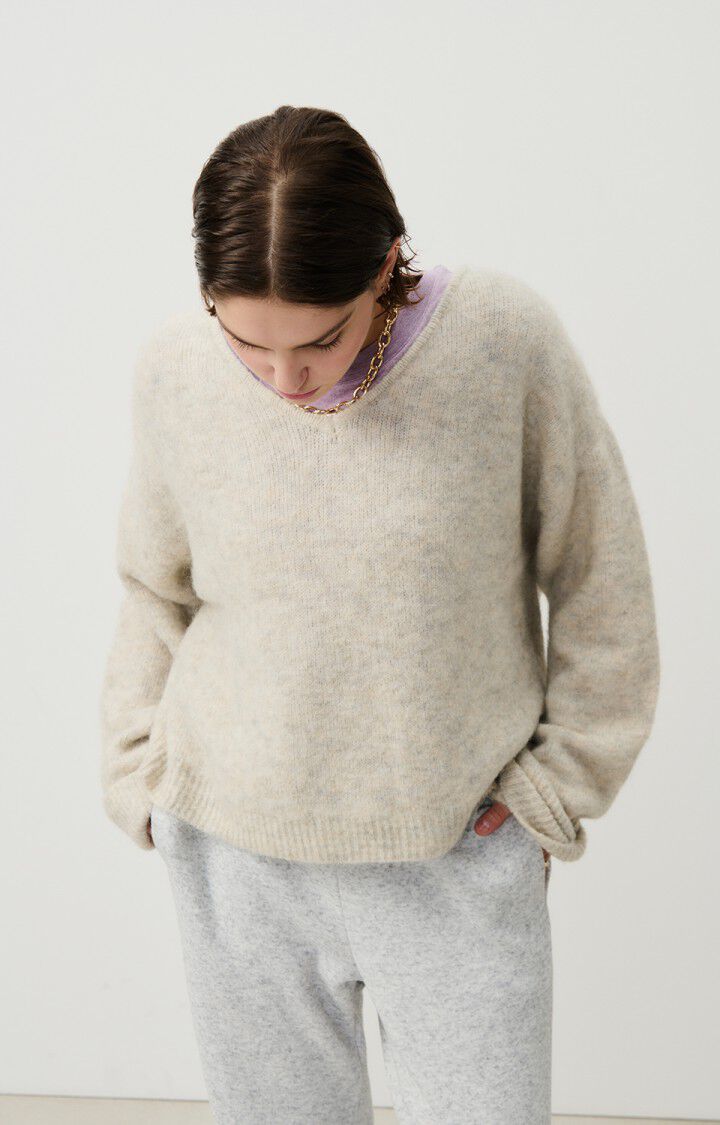 American Vintage East Sweater -  Powder Snow Melange