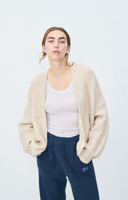 American Vintage East Cardigan- Powder Snow Melange