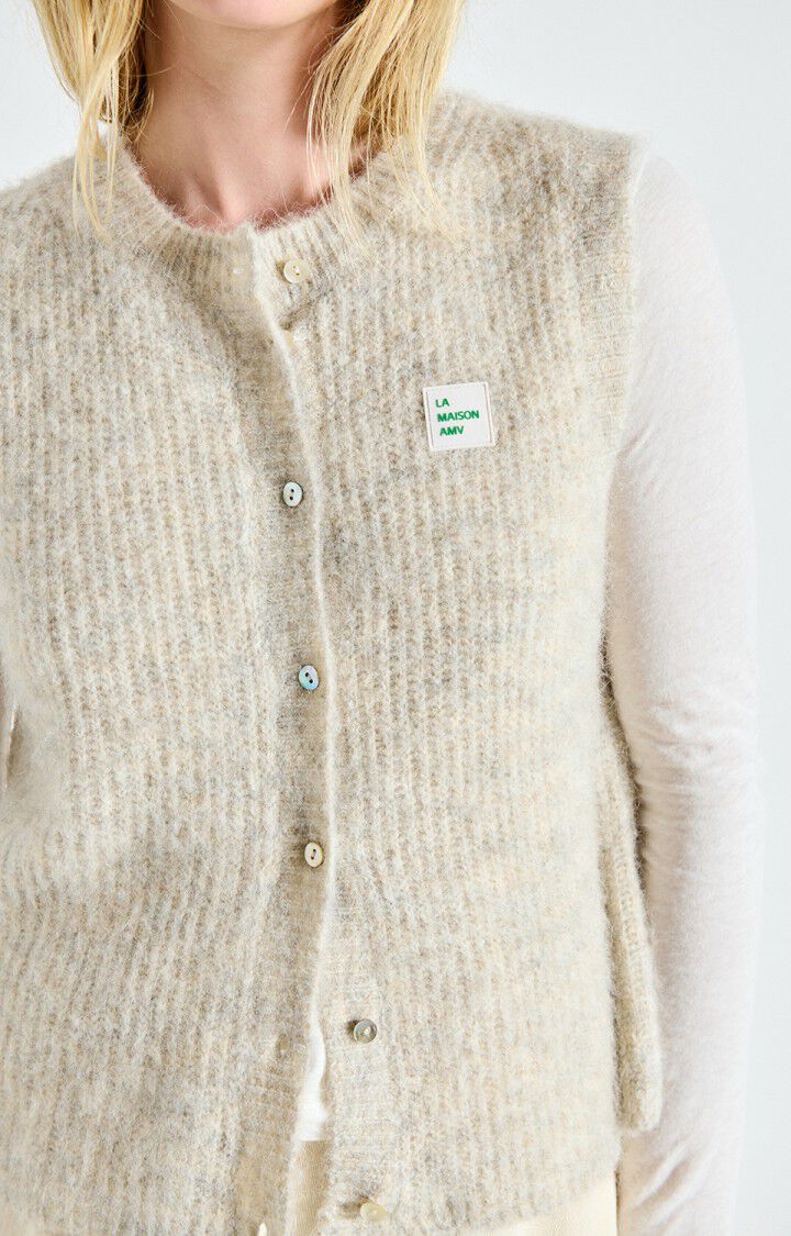 American Vintage East vest - Powder Snow Melange