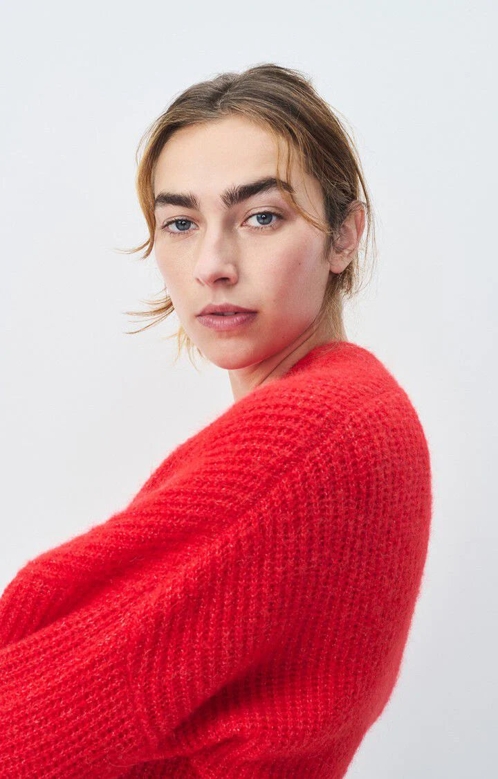 American Vintage East Cardigan- Chilli Pepper Melange