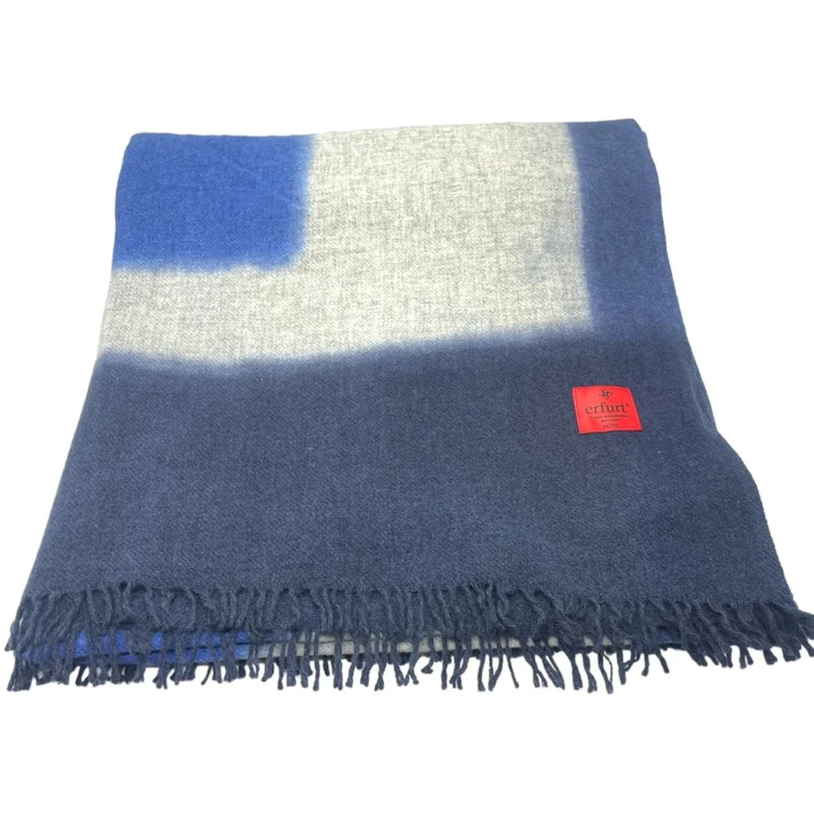 Erfurt Indigo Tie Dye Scarf - Navy