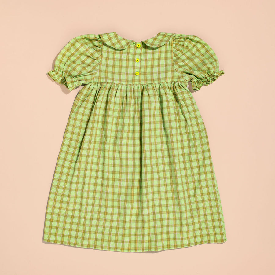 Dougal Green Gingham Dress