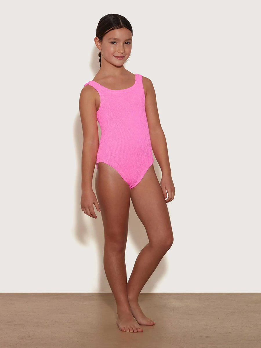 Hunza G - Kids Classic Swim in Bubblegum