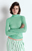 American Vintage Massachusetts Long Sleeve - Green Stripe