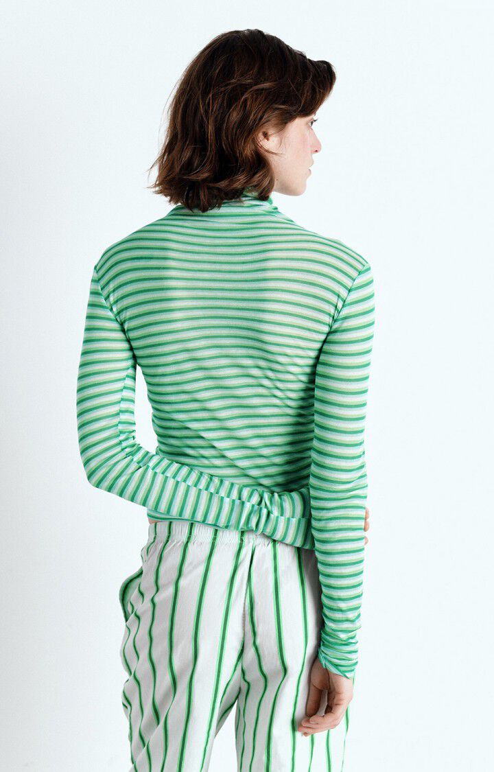 American Vintage Massachusetts Long Sleeve - Green Stripe