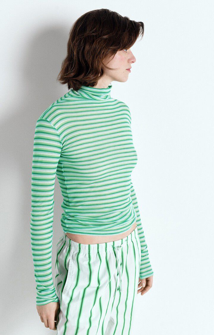 American Vintage Massachusetts Long Sleeve - Green Stripe