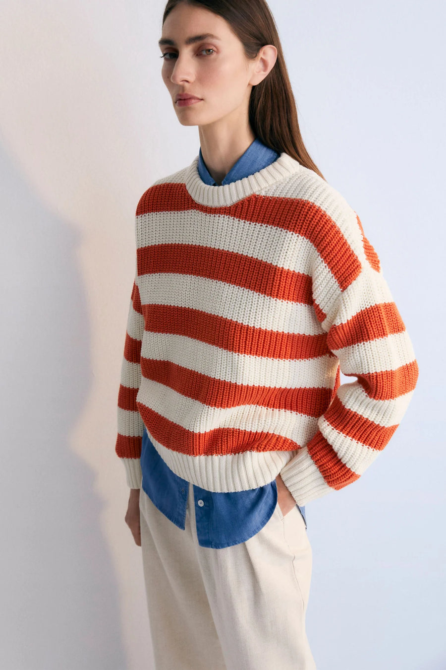 The New Society -  Leto Jumper Chili