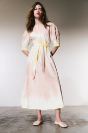 LUUDA  ZIPPER DRESS ICE PINK / PINEAPPLE
