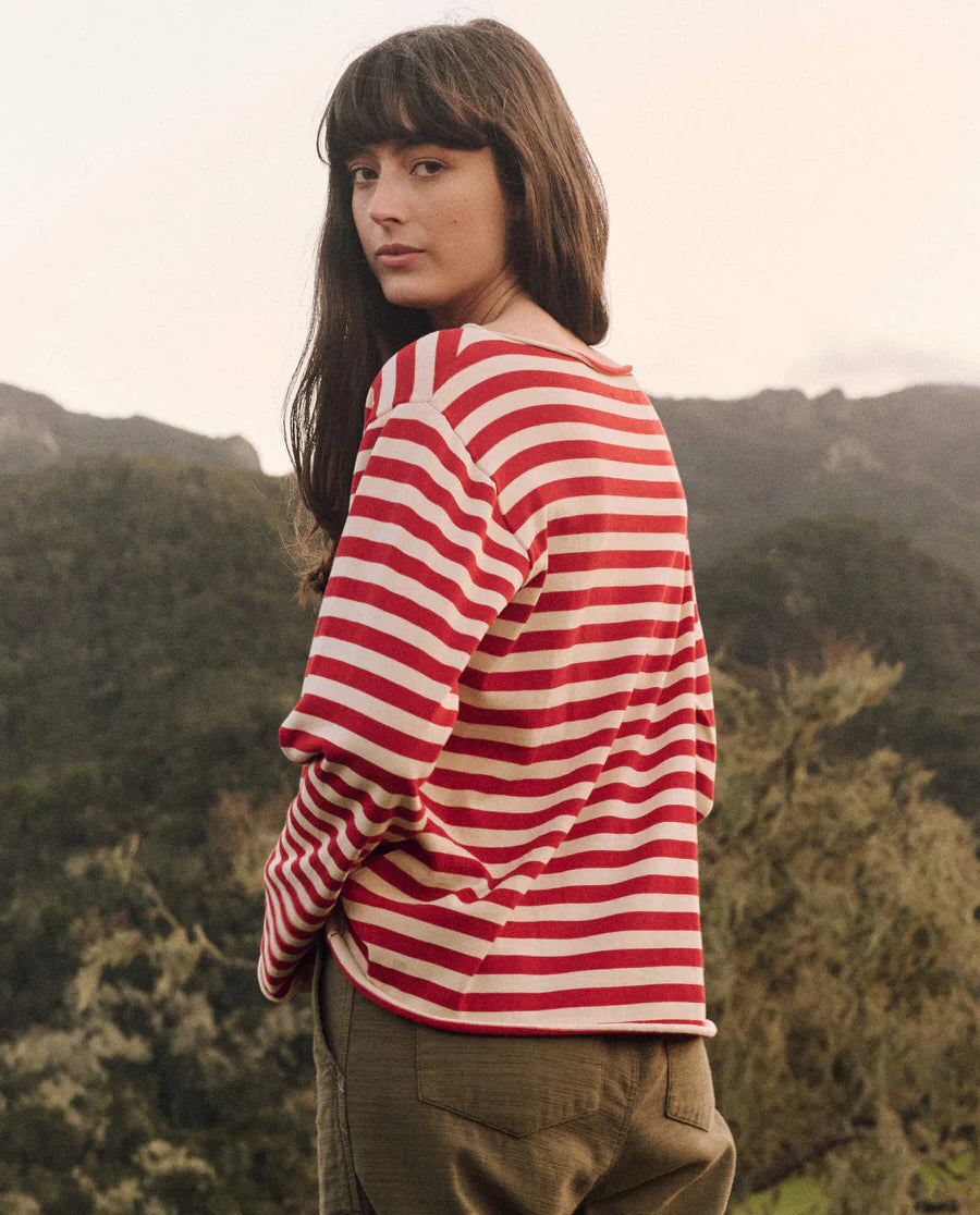 The Great - Sailor Sweater - Maple Stripe