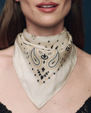 The Great - The Silk Bandana - Cream