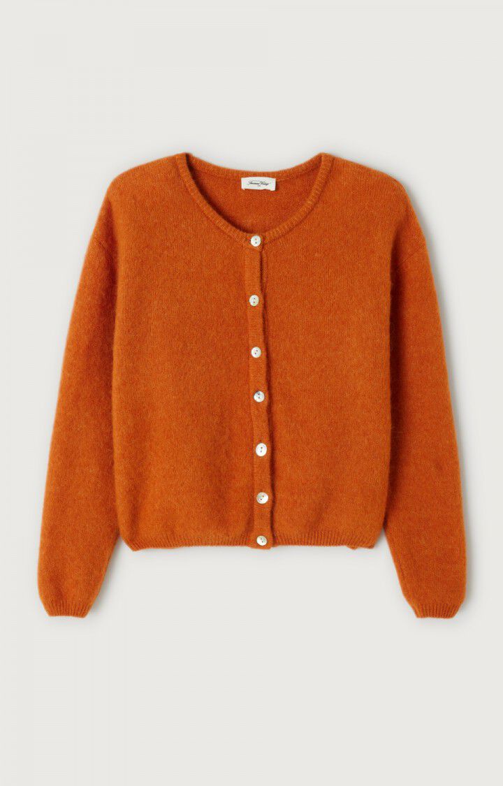 American Vintage Vitow Cardigan - Brick Melange