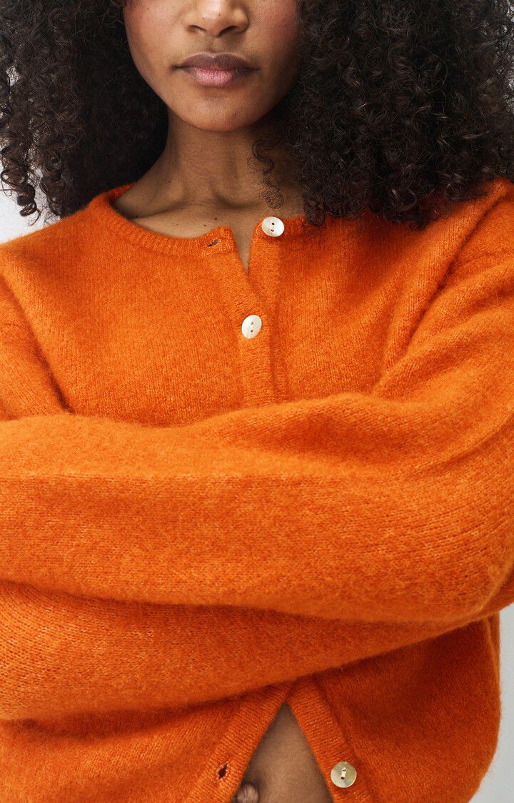 American Vintage Vitow Cardigan - Brick Melange