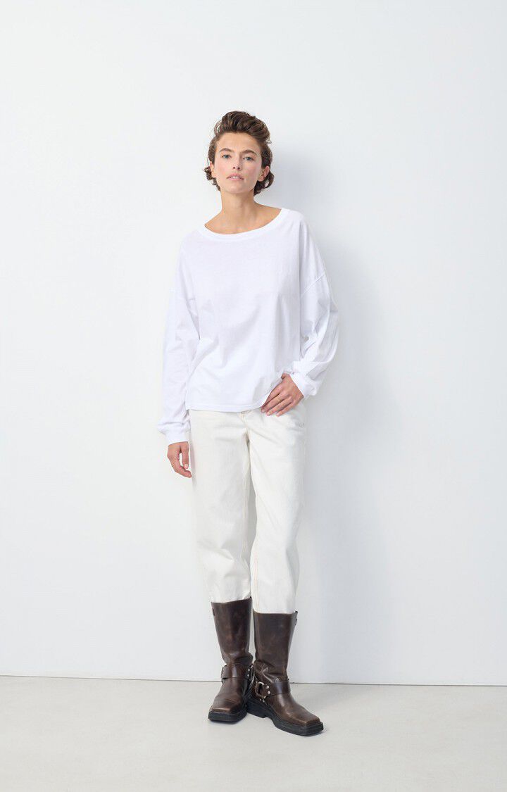 American Vintage Vupaville Long Sleeve Tshirt - White