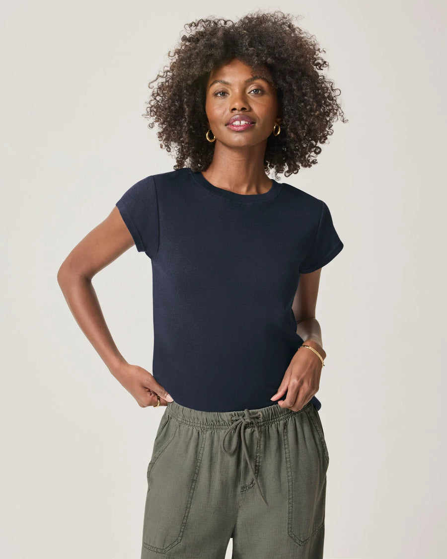 Splendid Faye Tee - Navy