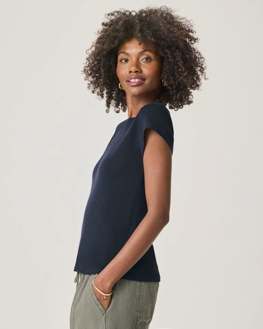 Splendid Faye Tee - Navy