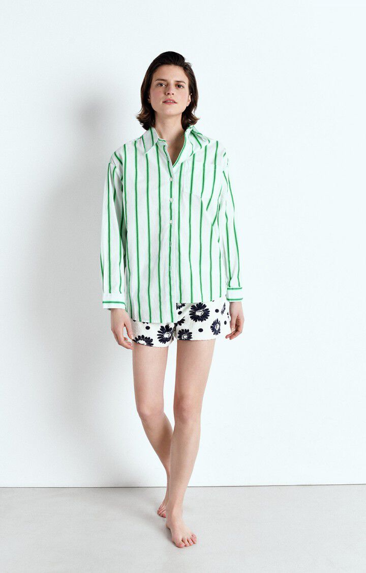 American Vintage Zatybay Shirt - Lagoon Stripe