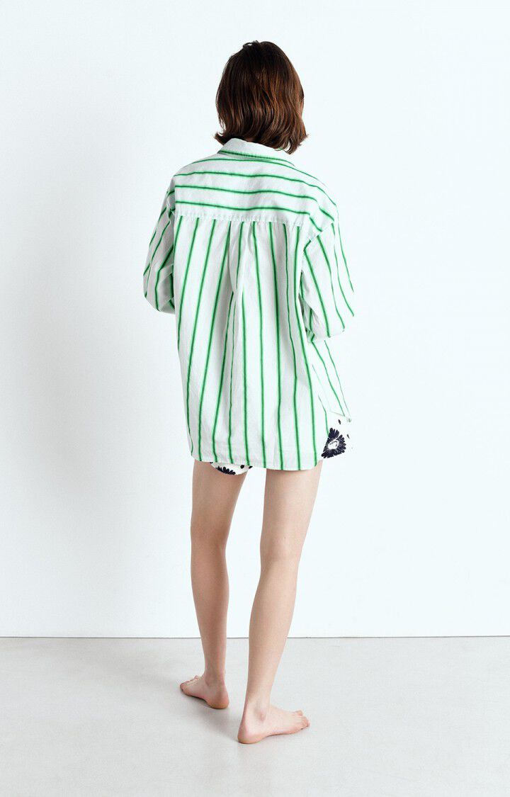American Vintage Zatybay Shirt - Lagoon Stripe