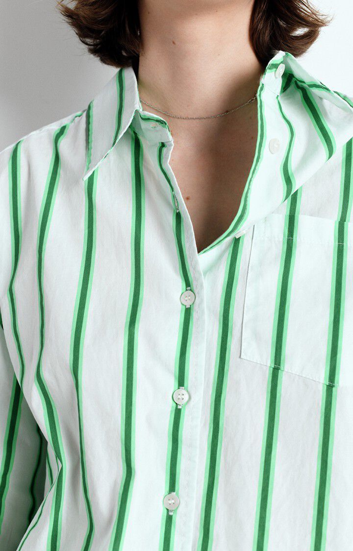 American Vintage Zatybay Shirt - Lagoon Stripe