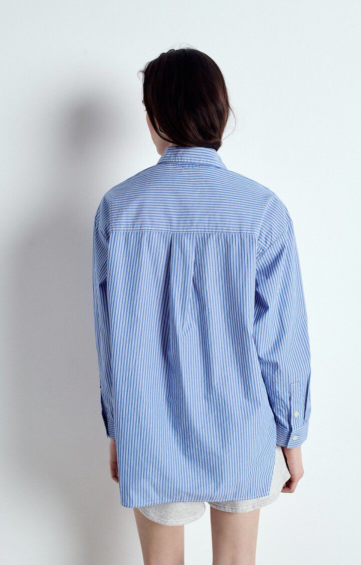 American Vintage Zatybay Shirt - Aqua Stripe