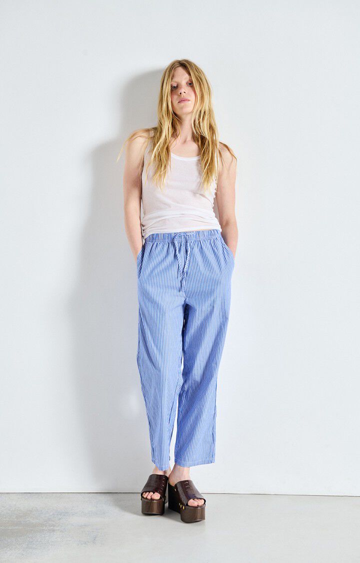 American Vintage Zatybay Pants - Aqua Stripe
