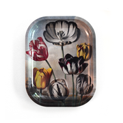 Small Metal Botanical Tulip Trinket Tray