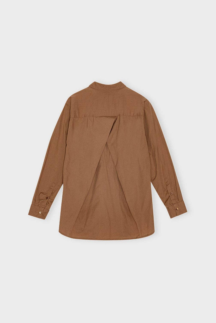 Gaia shirt poplin: Camel / M