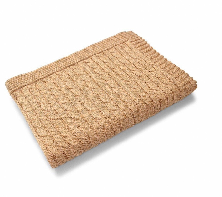 Dlux Cable Blanket - Mustard