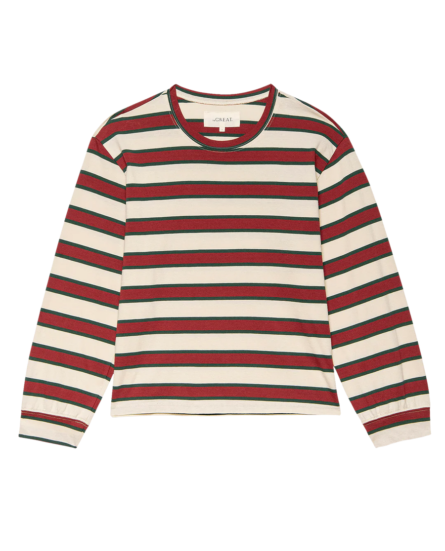 The Great - The Campus Crew - Cream Brindle Stripe
