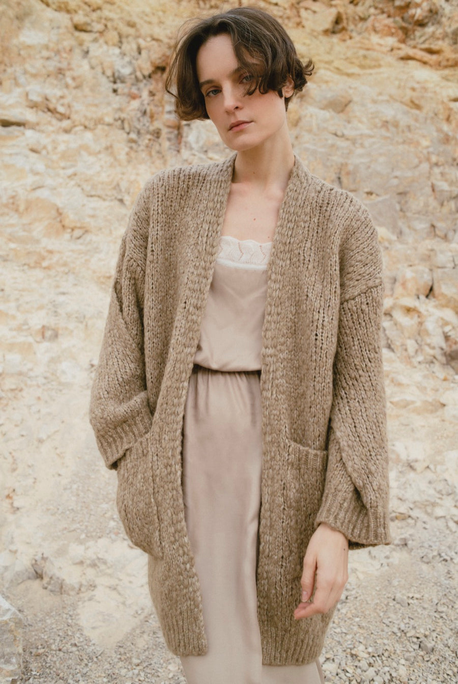 Sita Murt Camel Maxi Cardigan