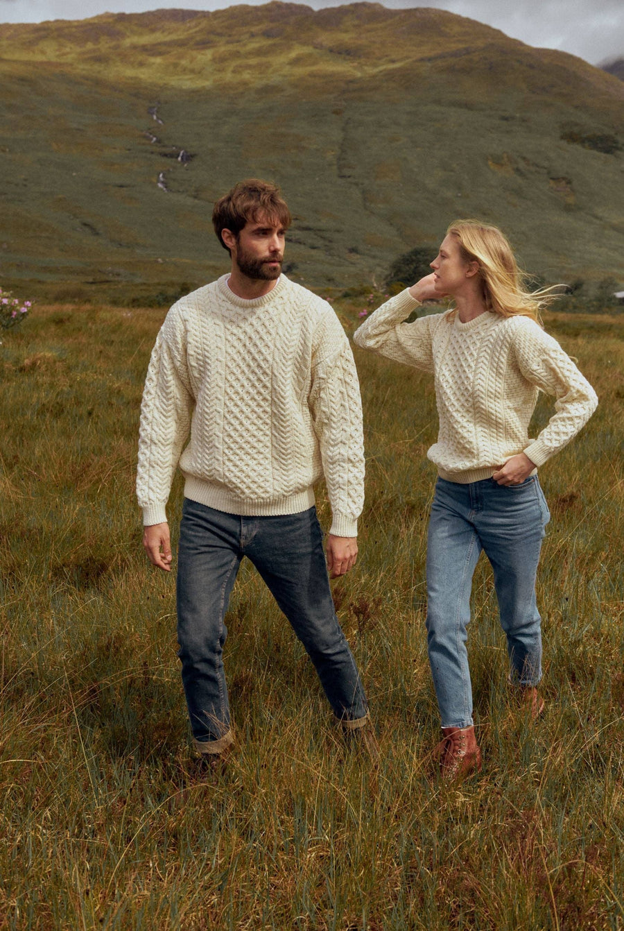 Aran Inisheer Sweater - Cream