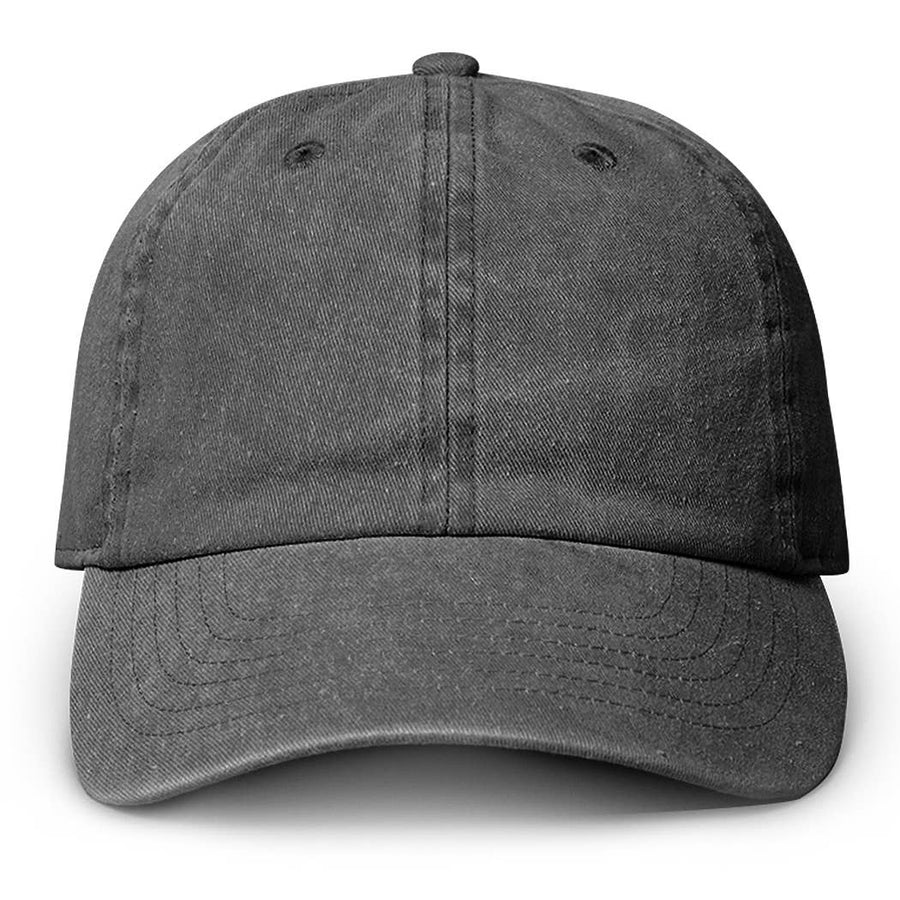 Pigment Dyed Cotton Baseball Cap: GREY / ONE SIZE