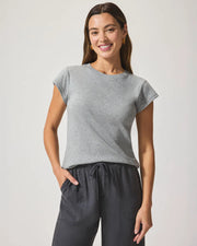 Splendid Faye Tee - Grey