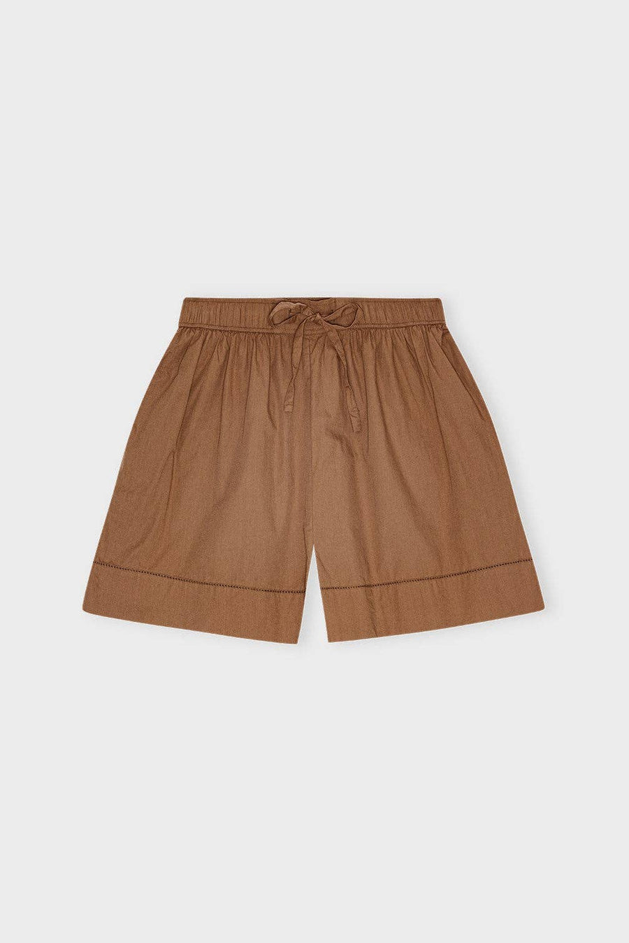 Wake shorts poplin: Camel / XS