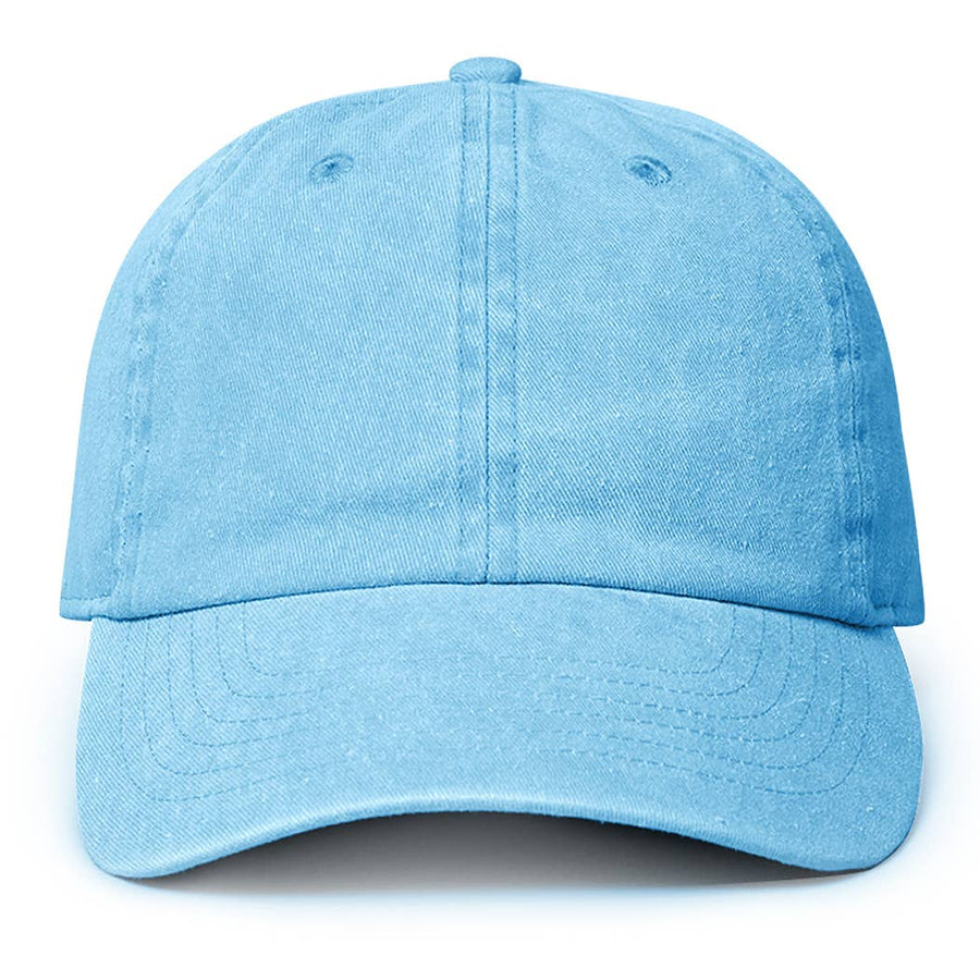 Pigment Dyed Cotton Baseball Cap: GREY / ONE SIZE