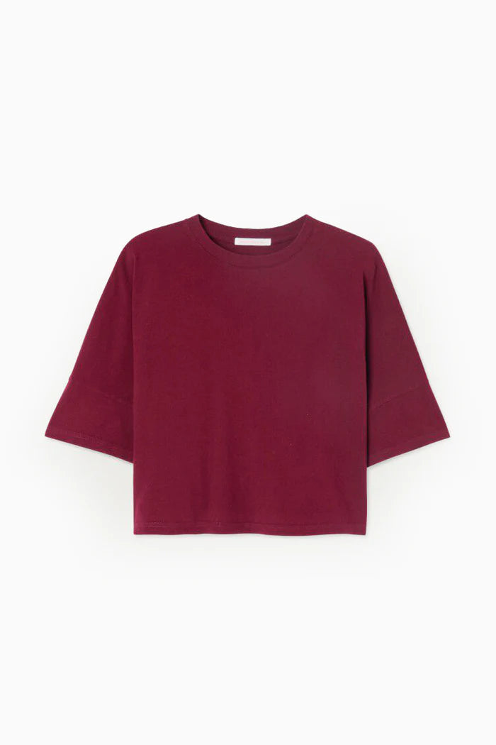 American Vintage Ouky Tee - Burgundy