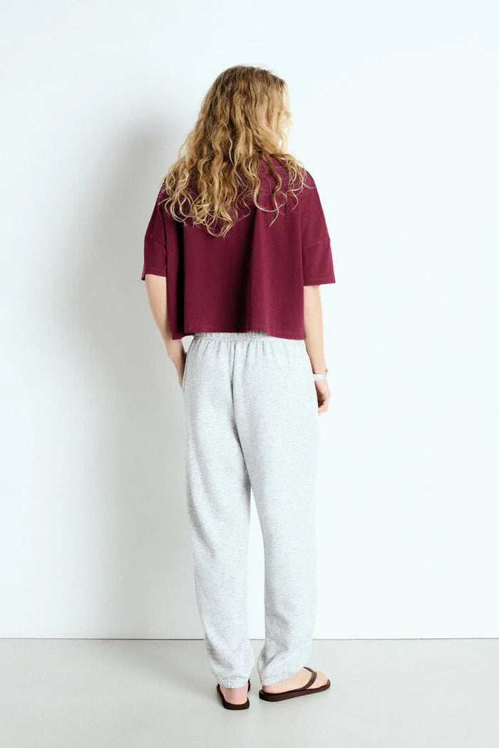 American Vintage Ouky Tee - Burgundy