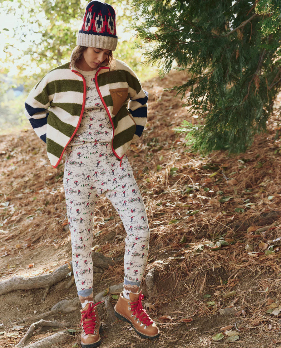 The Great - Plush Terrain Jacket in Mixed Heritage Stripe