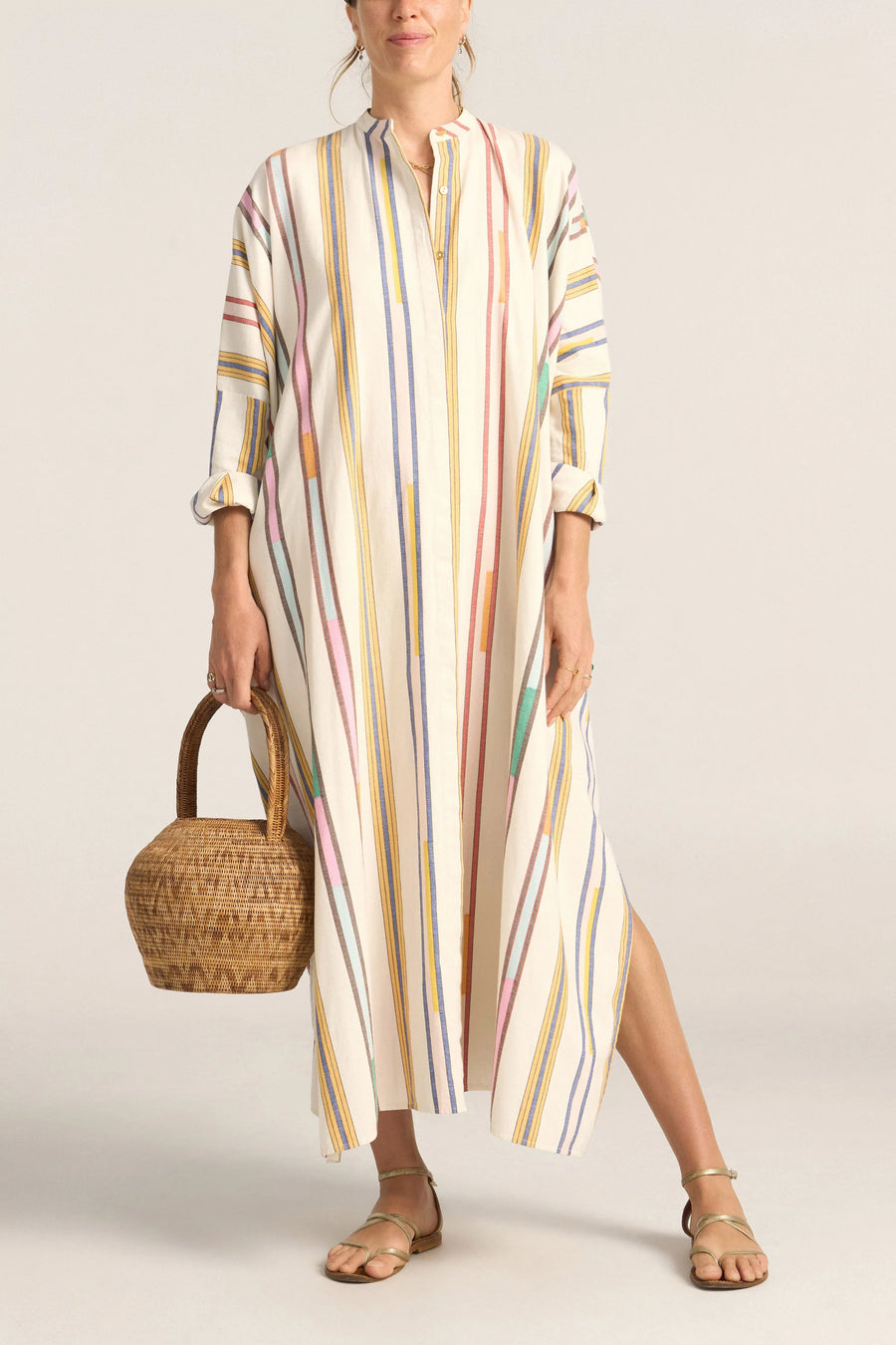 Ilio Nema Pollux Caftan - Afro Broken Stripe