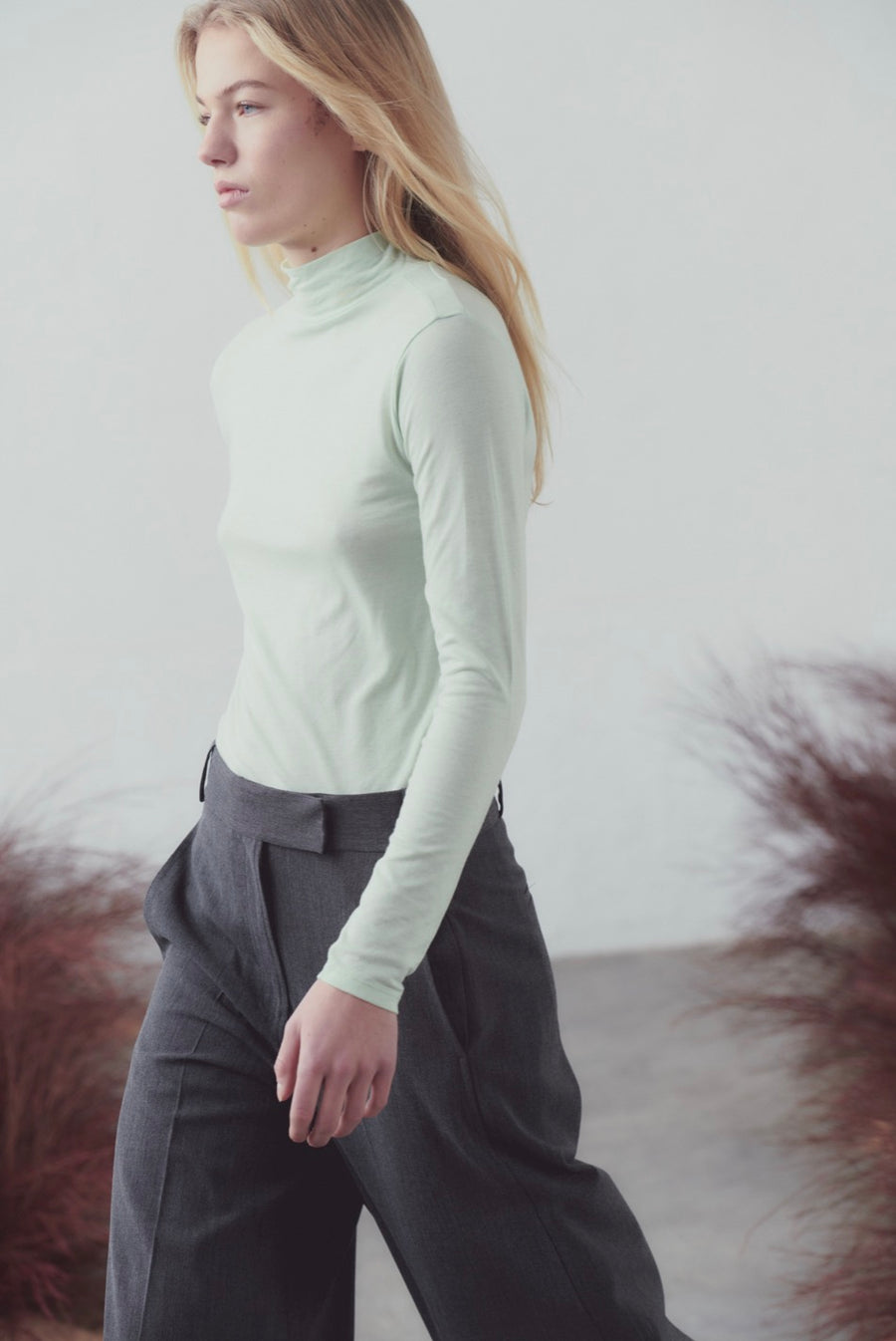 Sita Murt Essential Wool Turtleneck- Glicerine