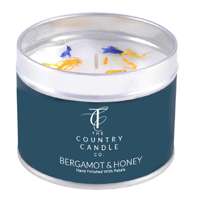 Bergamont & Honey Tin Candle
