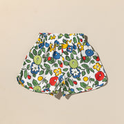 Ladies Floral Linen Shorts