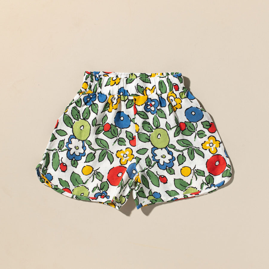 Ladies Floral Linen Shorts